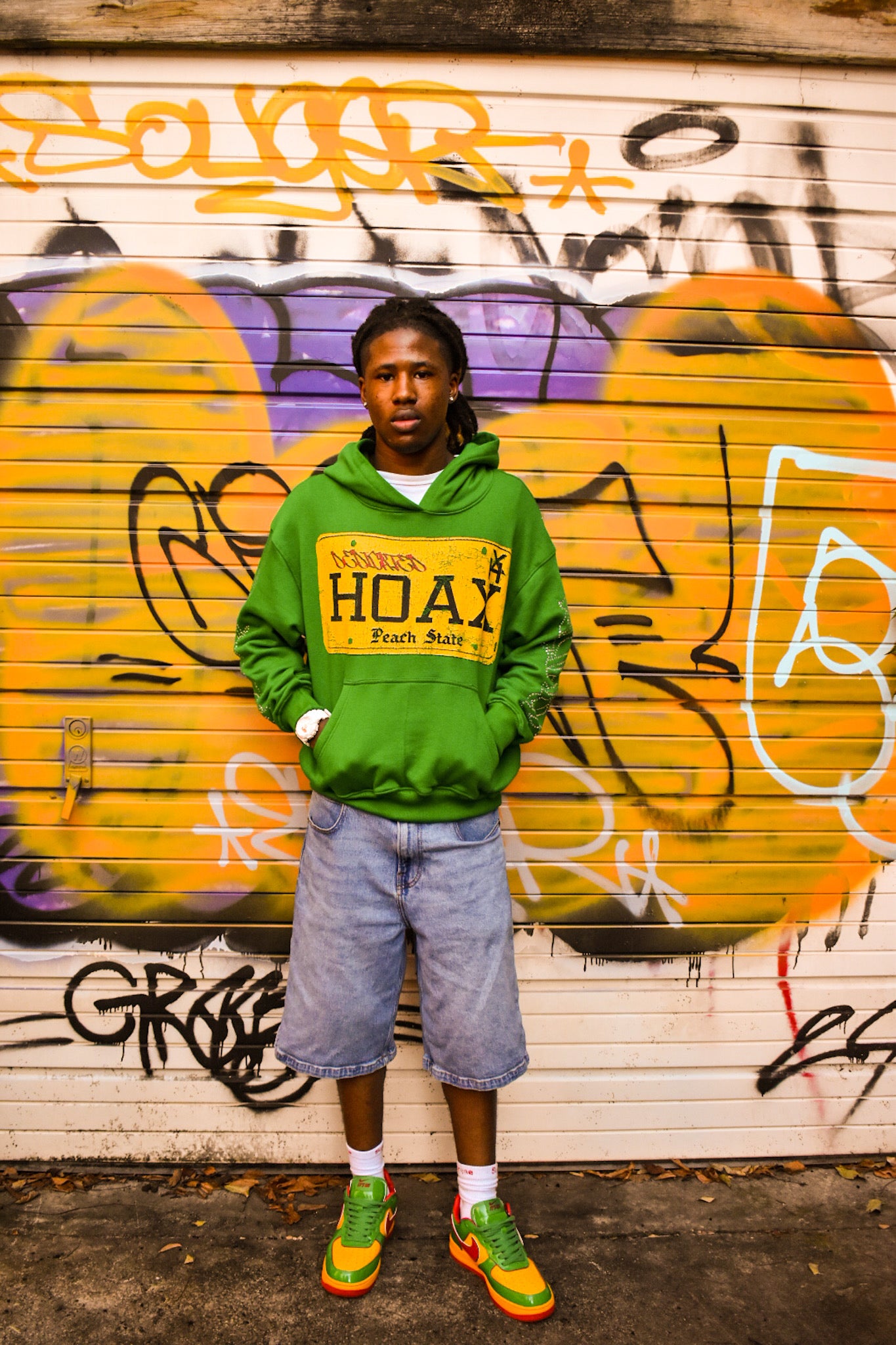 Green Peach State Hoodie