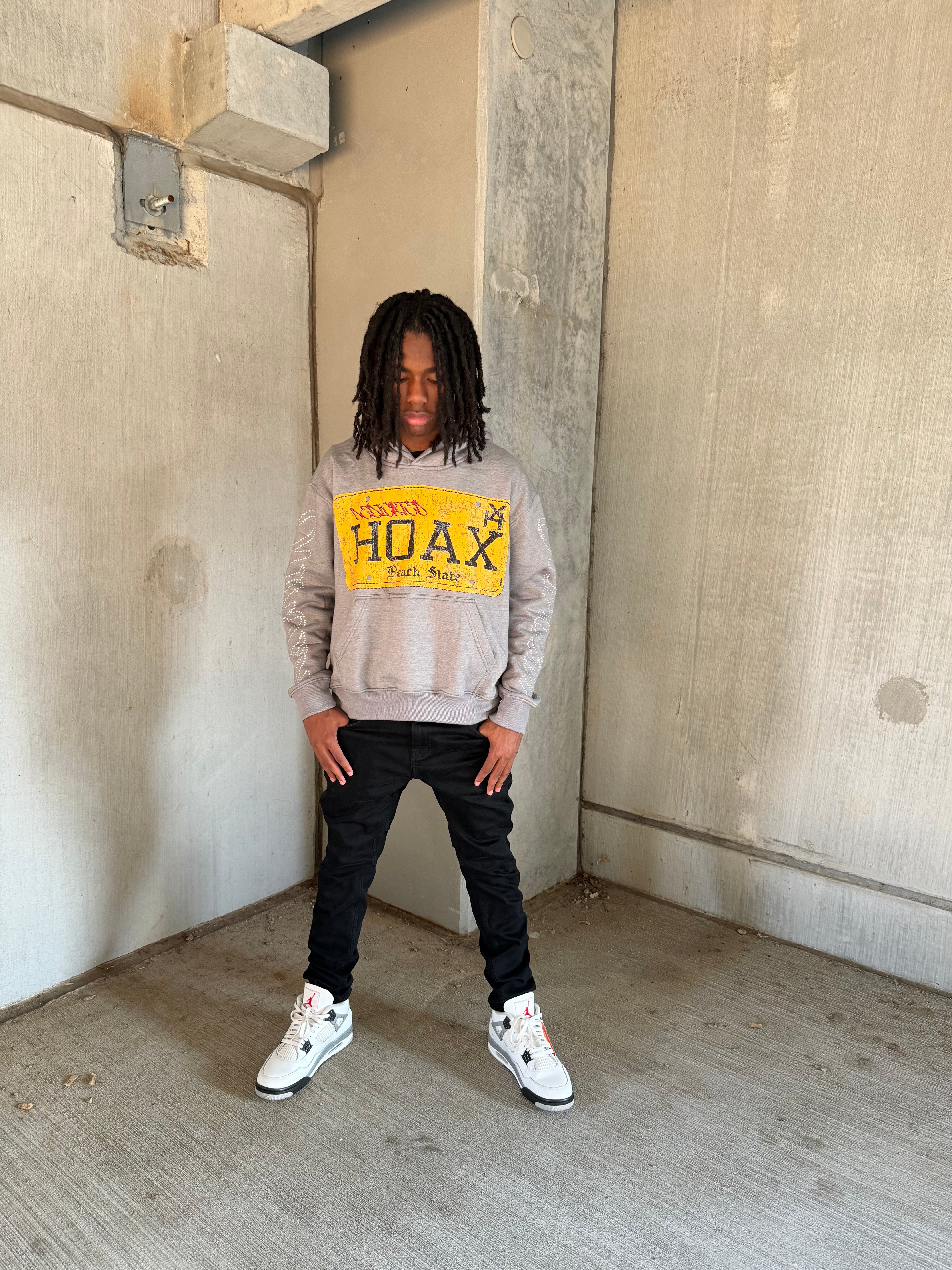Grey Peach State Hoodie