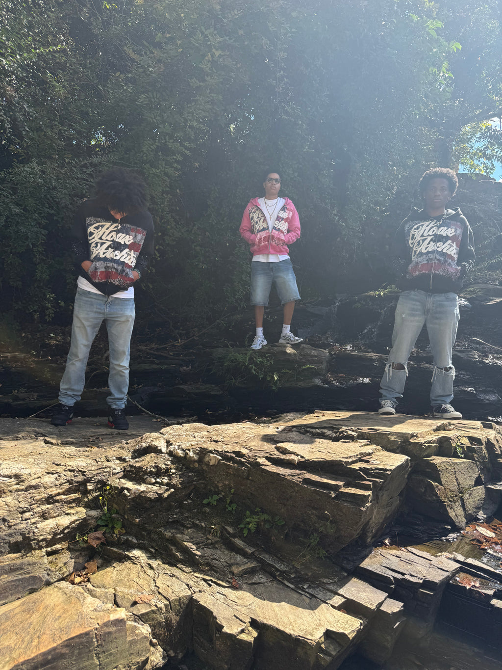 BLACK Hoax In America Hoodie