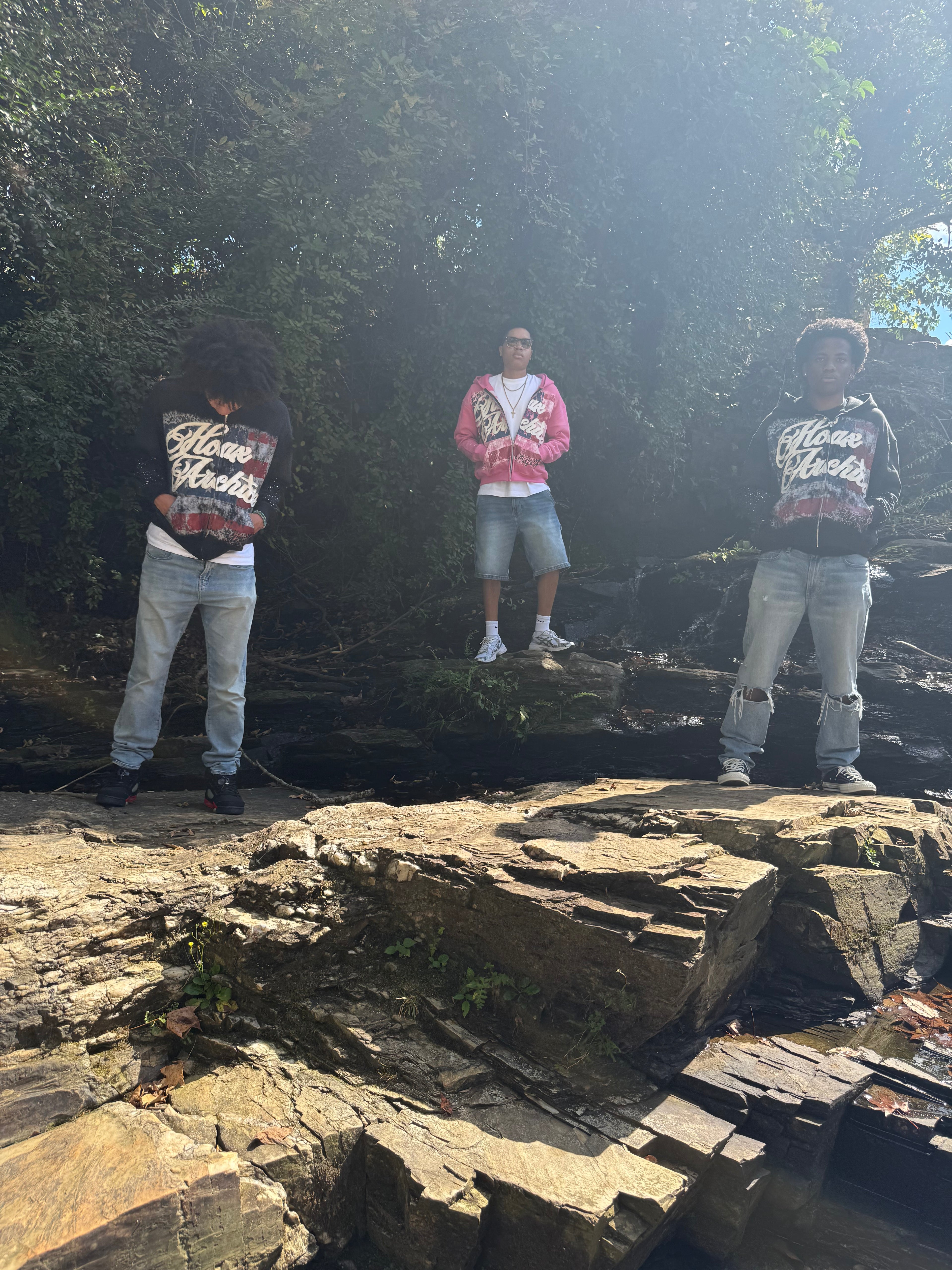 BLACK Hoax In America Hoodie