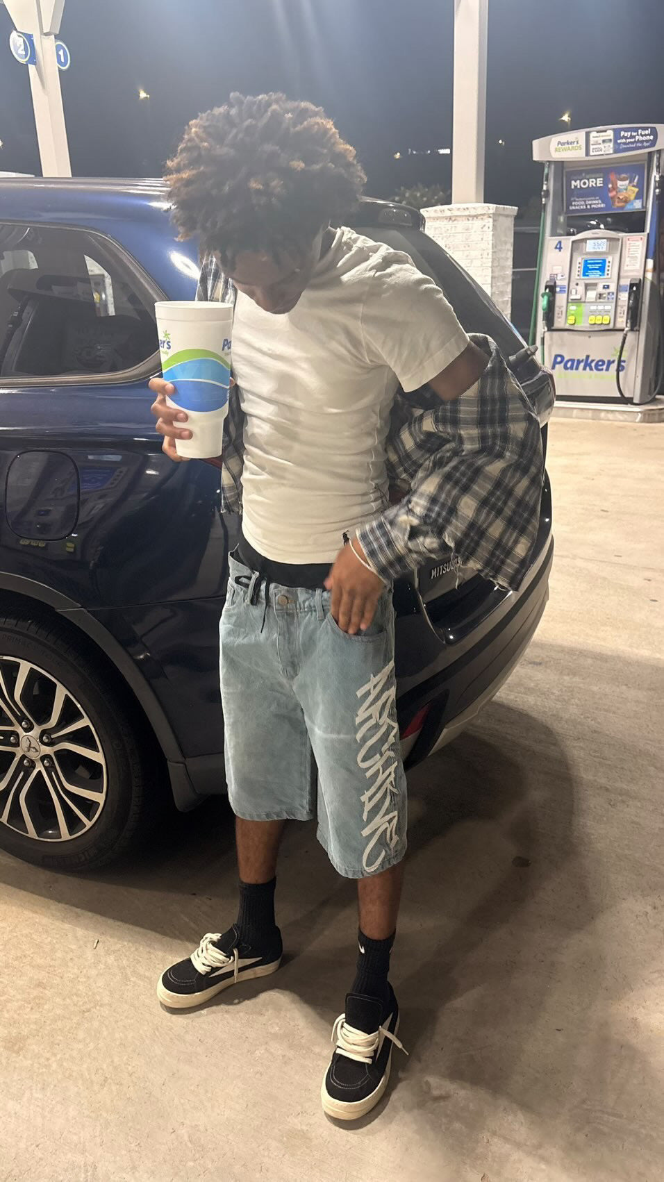 Light Blue Jorts